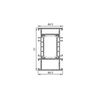 Aluprof ALU Blendrahmen Verbreiterung MB79N 77/44,5