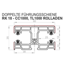 Portos PVC Führungsschiene RK-18 