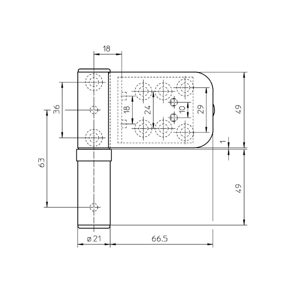 Simonswerk Siku 3D Band Ausf. K 4140 Verkehrsweiß RAL9016