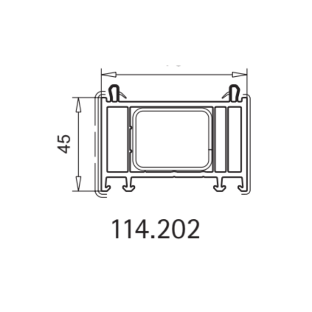 Veka Blendrahmen Verbreiterung 70/45 114.202