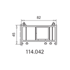 Veka Blendrahmen Verbreiterung 82/45 114.042