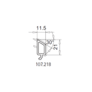 Veka PVC Glasleiste 107.218