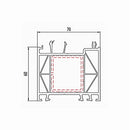 Aluplast Fenster Aluplast Blendrahmen Verbreiterung 70/60 Zweiseitig foliert 140207