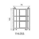 Aluplast Fenster Veka Blendrahmen SL76 Verbreiterung 76x100 114.055