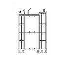 Aluplast Fenster Weiss (ähnlich RAL9016) / 100cm Aluplast Blendrahmen Verbreiterung 70/100 140208