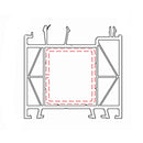 Aluplast Fenster Weiss (ähnlich RAL9016) / 100cm Aluplast Blendrahmen Verbreiterung 70/60 140207