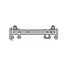 Aluplast Fenster Weiss (ähnlich RAL9016) / 100cm Veka Blendrahmen Verbreiterung 76/15 114.052