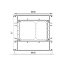 Aluprof Fenster Aluprof ALU Blendrahmen Verbreiterung 528636 für MB-86N 77/80,5