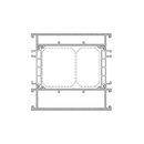 Aluprof Fenster Aluprof ALU Blendrahmen Verbreiterung 528636 für MB-86N 77/80,5