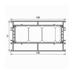 Aluprof Fenster Aluprof ALU Blendrahmen Verbreiterung 528644 für MB-86N 77/138