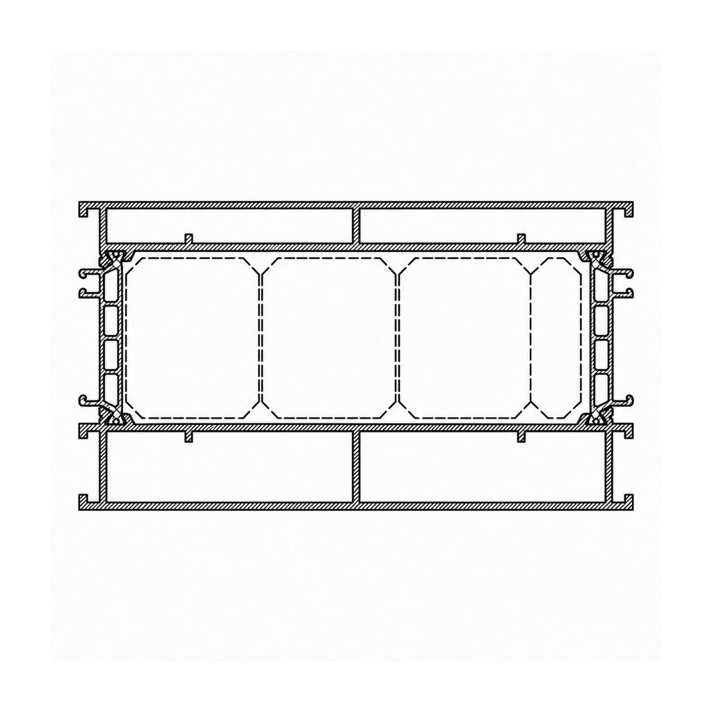 Aluprof Fenster Weiss (ähnlich RAL9016) / 100cm Aluprof ALU Blendrahmen Verbreiterung 528644 für MB-86N 77/138