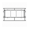 Aluprof Fenster Weiss (ähnlich RAL9016) / 100cm Aluprof ALU Blendrahmen Verbreiterung 528644 für MB-86N 77/138