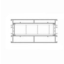 Aluprof Fenster Weiss (ähnlich RAL9016) / 100cm Aluprof ALU Blendrahmen Verbreiterung 528667 für MB-86N 77/138