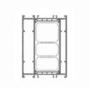 Aluprof Fenster Weiss (ähnlich RAL9016) / 100cm Aluprof ALU Blendrahmen Verbreiterung 528669 für MB-86N 77/108