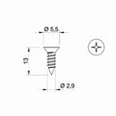 Aluprof Plissee Aluprof Plissee Blechschraube 2,9/13