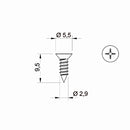 Aluprof Plissee Aluprof Plissee Blechschraube 2,9/9,5