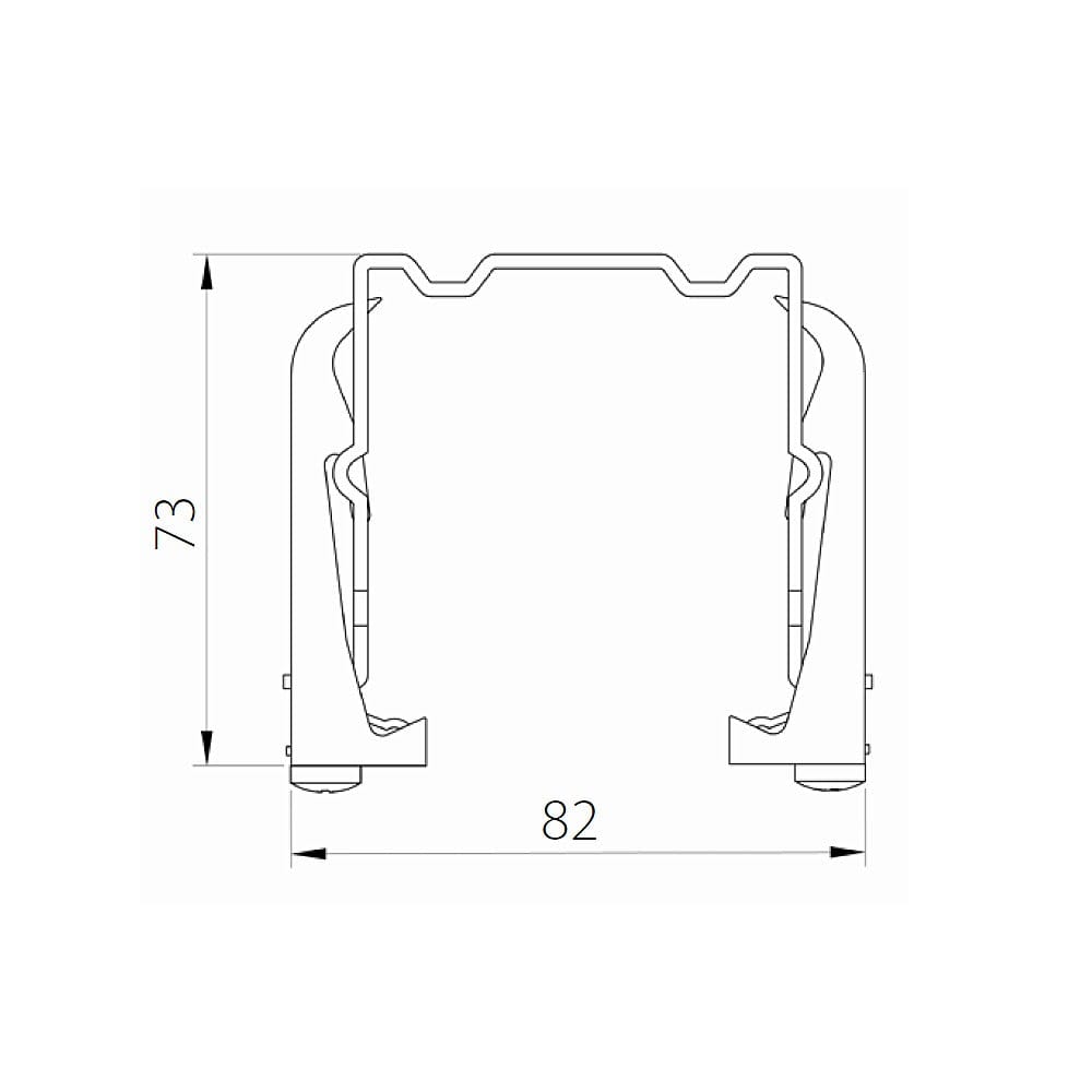 Aluprof Raffstore Aluprof Raffstore Feder Schienenhalter US/B