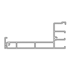 Aluprof Raffstore Weiß (ähnlich RAL9016) / 40cm Aluprof ALU Adapter für RA Führungsschiene APPARA45