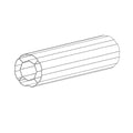 Aluprof Rolladen 100cm Aluprof Aluminium-Rundwelle AW Ø125 x 1,8mm