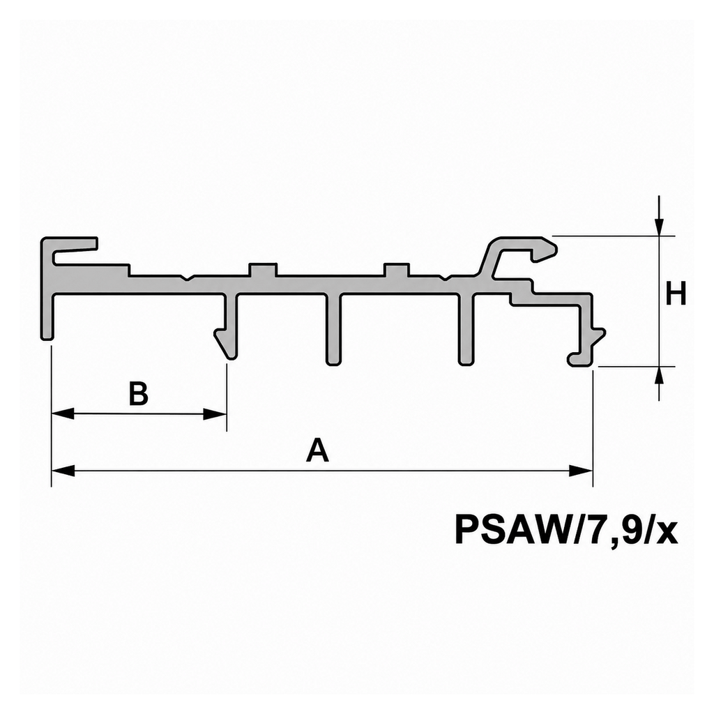 Aluprof Rolladen Aluprof Kasten-Anpassungsprofil mit Kragarm PSAW/7,9