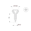 Aluprof Rolladen Aluprof Nippel-Schrauben 13mm