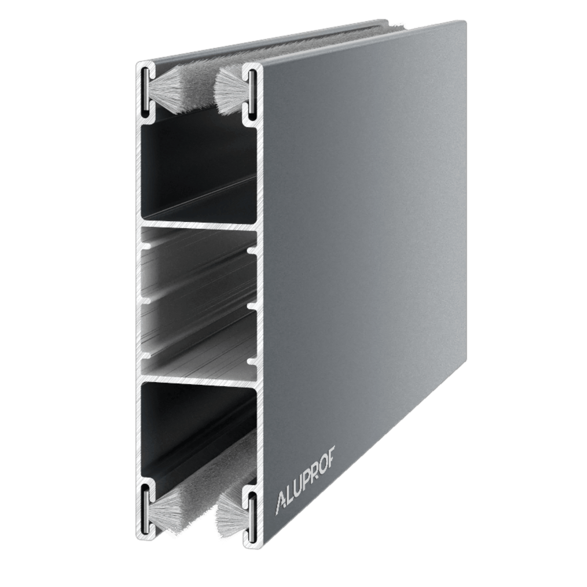 Aluprof Rolladen Anthrazit (23) / 40cm Aluprof ALU Doppelführungsschiene PPD79