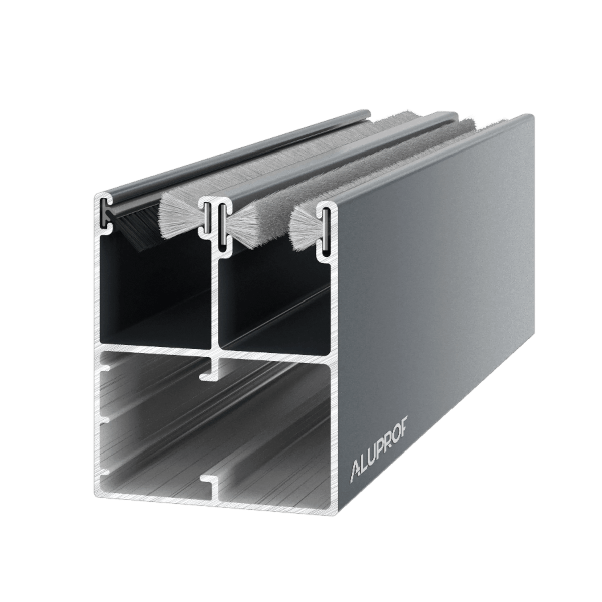 Aluprof Rolladen Anthrazit (23) / 40cm Aluprof ALU Doppelführungsschiene PPDO53/S