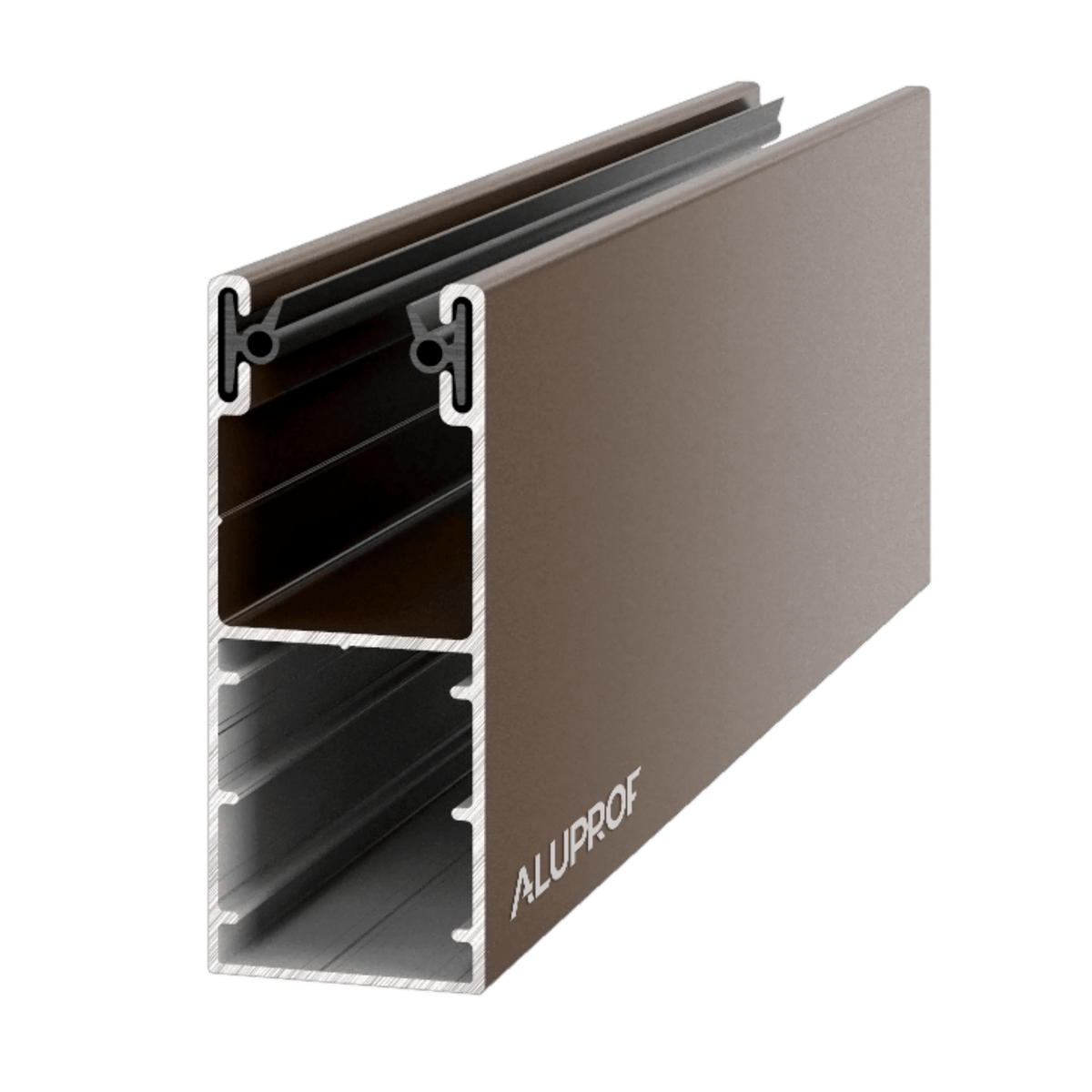 Aluprof Rolladen Braun (09) / 100cm Aluprof ALU Führungsschiene PP53