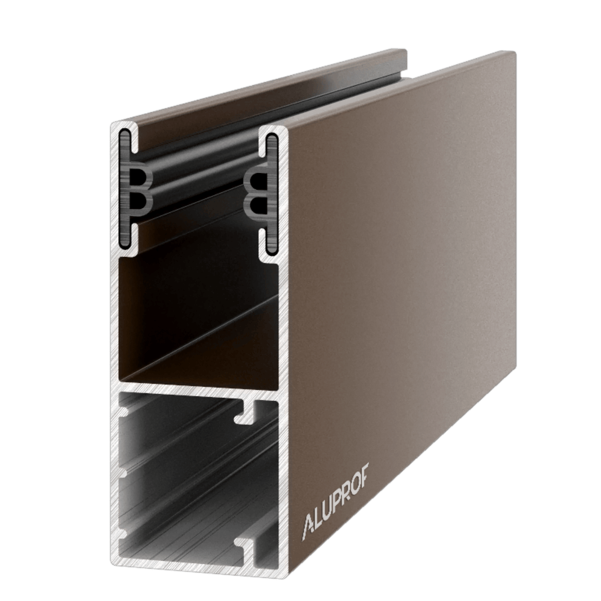 Aluprof Rolladen Braun (09) / 40cm Aluprof ALU Führungsschiene PP66