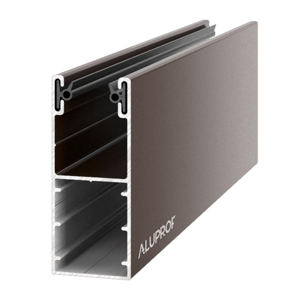 Aluprof Rolladen Dunkel Braun (08) / 100cm Aluprof ALU Führungsschiene PP53