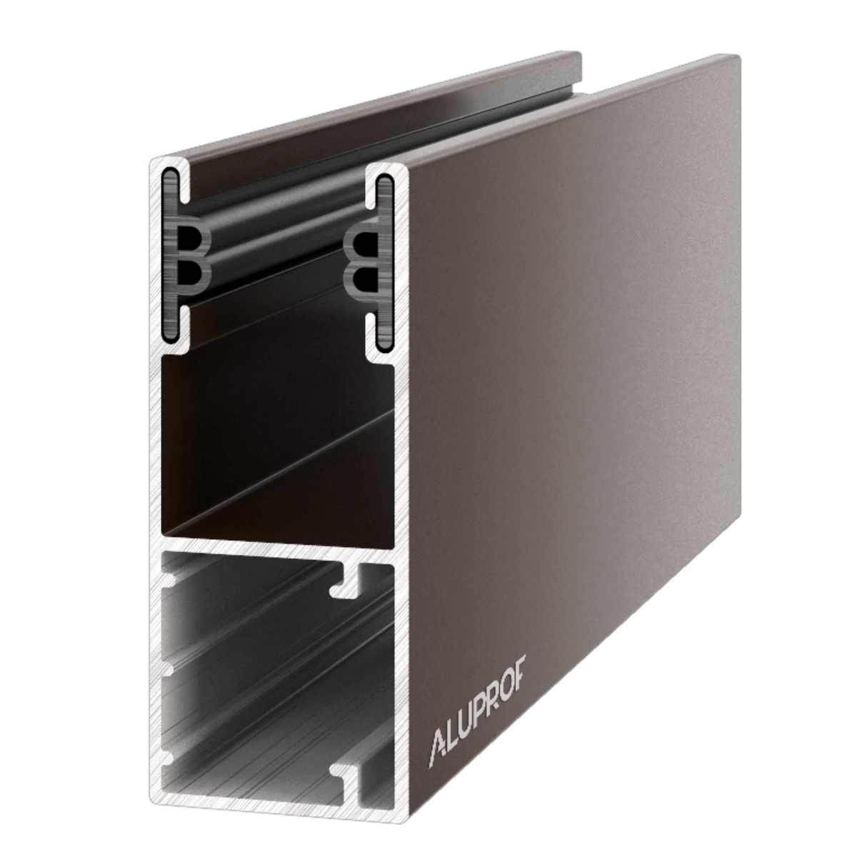 Aluprof Rolladen Dunkel Braun (08) / 40cm Aluprof ALU Führungsschiene PP66