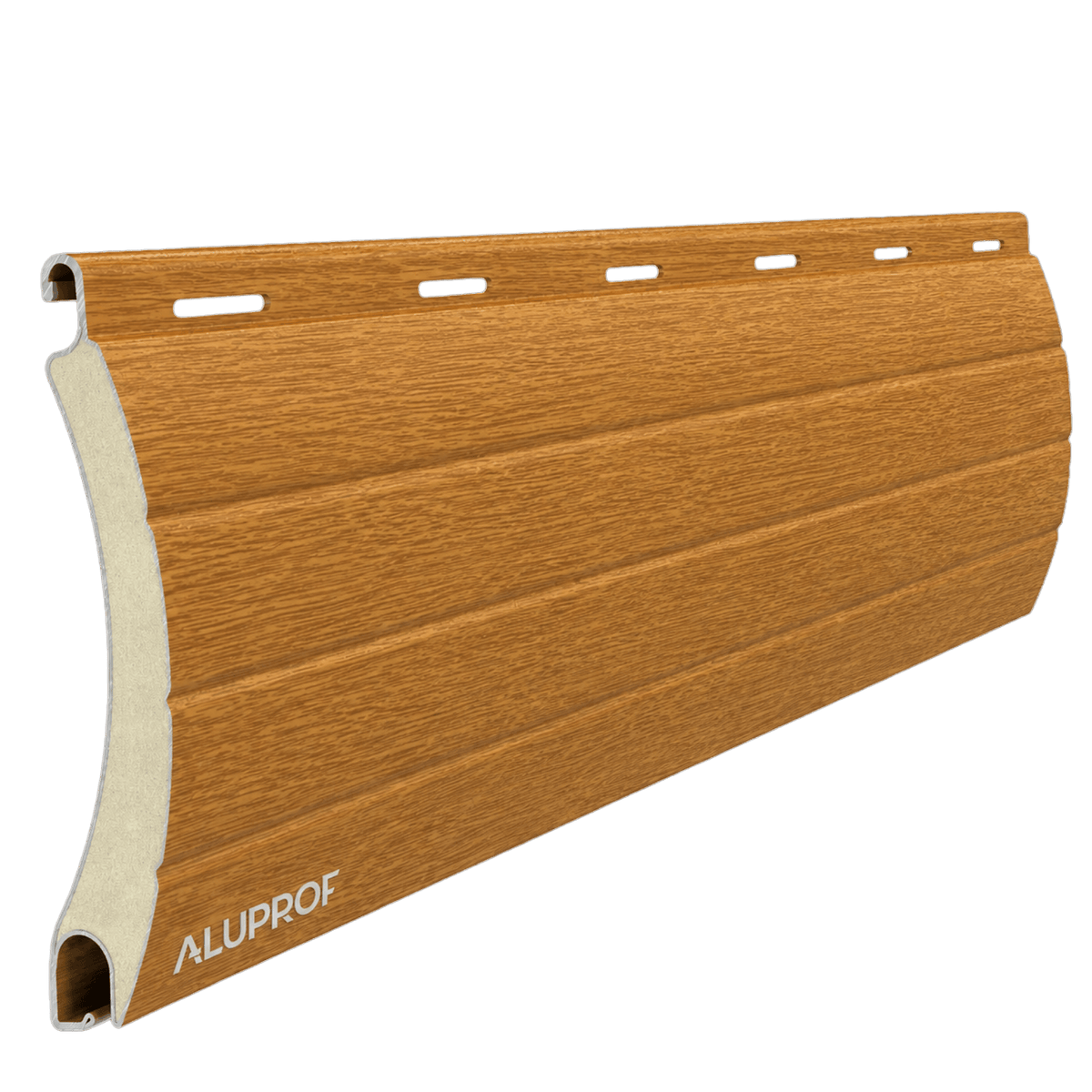 Aluprof Rolladen Goldeiche (R30) / 40cm Aluprof ALU Rollladenpanzer perforiert PA52