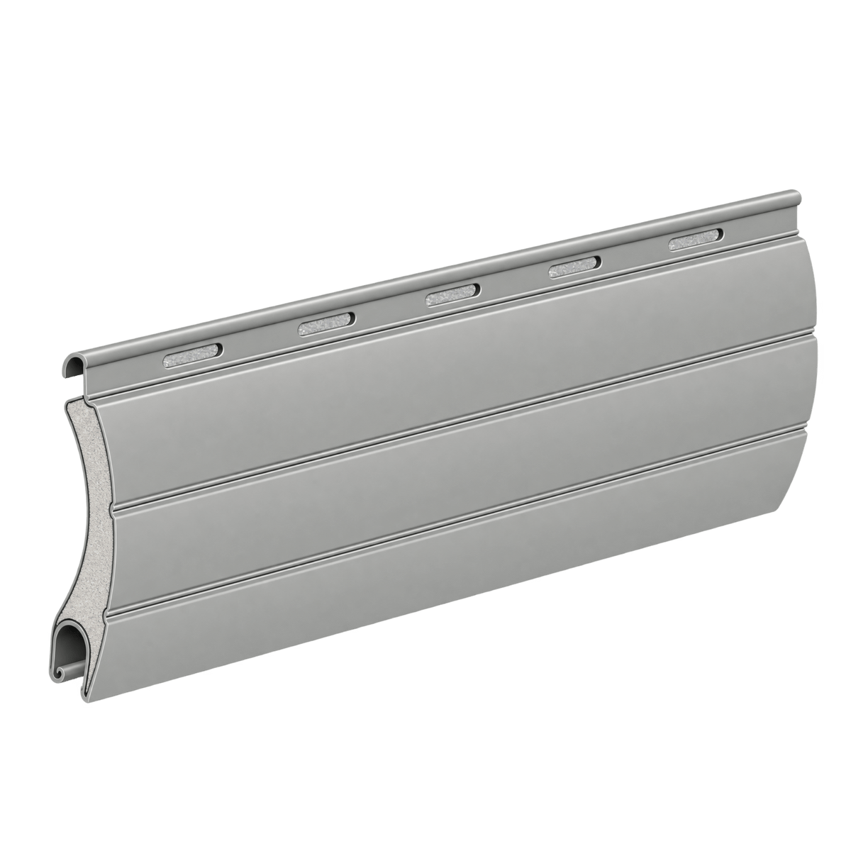 Aluprof Rolladen Grau (03) (Ähnlich 7038) / 40cm Aluprof ALU Rollladenpanzer perforiert PAB52