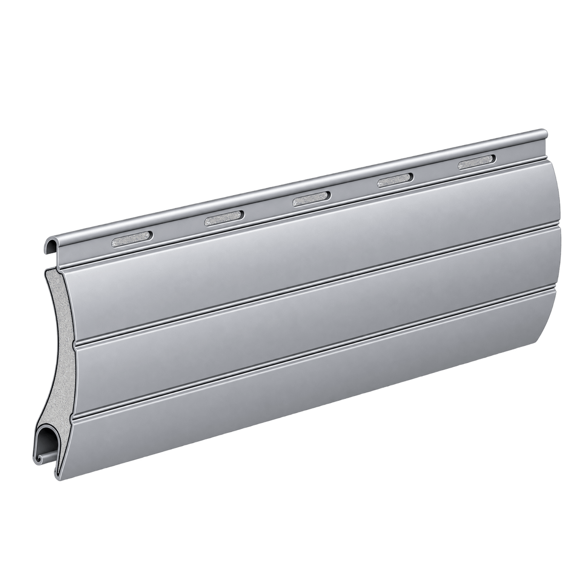Aluprof Rolladen Silber (01) / 40cm Aluprof ALU Rollladenpanzer perforiert PAB52