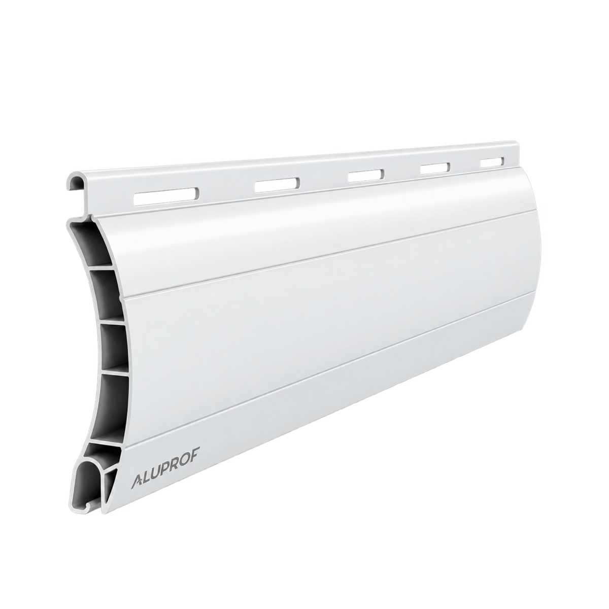 Aluprof Rolladen Ultraweis (022) / 50cm Aluprof PVC Rollladenpanzer perforiert PT52