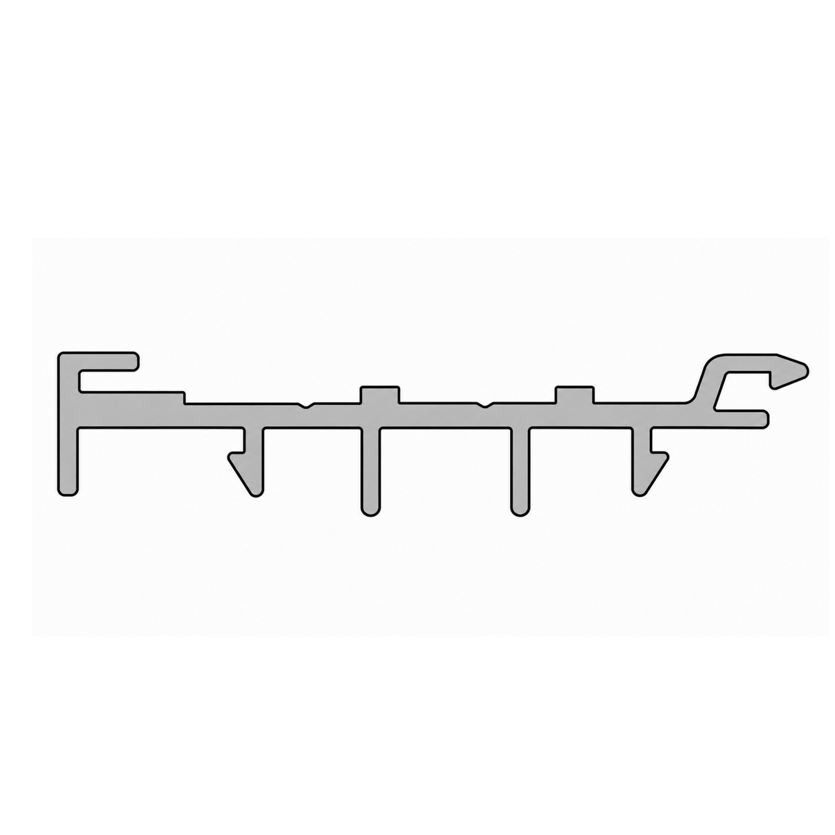 Aluprof Rolladen Weiß (02) / 100cm Aluprof Kasten-Anpassungsprofil mit Kragarm PSAW/6,9