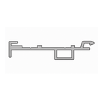 Aluprof Rolladen Weiß (02) / 100cm Aluprof Kasten-Anpassungsprofil mit Kragarm PSAW/7