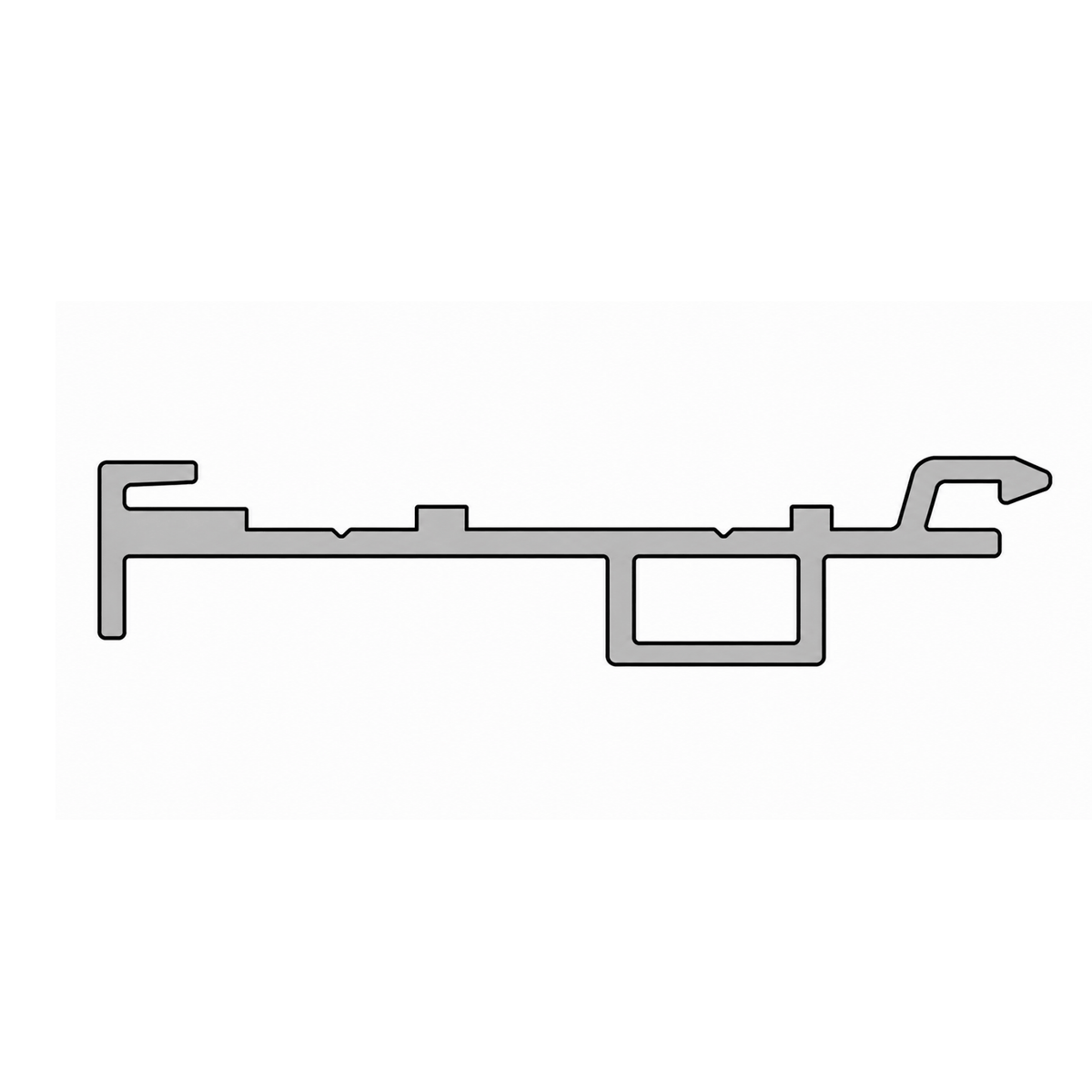 Aluprof Rolladen Weiß (02) / 100cm Aluprof Kasten-Anpassungsprofil mit Kragarm PSAW/7