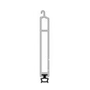 Aluprof Rolladen Weiss / 40cm Aluprof ALU-Endstab mit Gummidichtung LDG-E