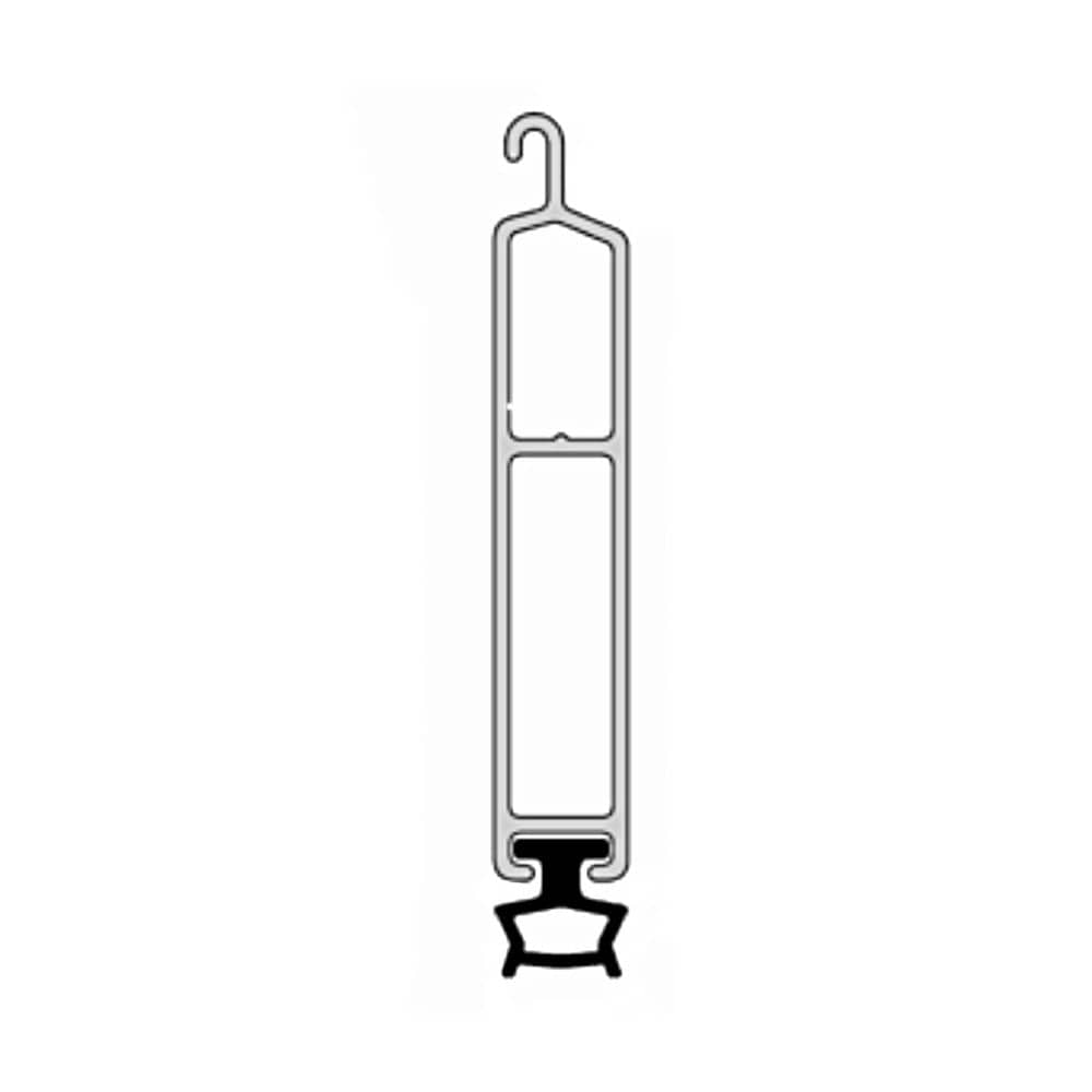 Aluprof Rolladen Weiss / 40cm Aluprof ALU-Endstab mit Gummidichtung LDG40