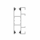 Aluprof Rolladen Weiß (ähnlich RAL9016) / 100cm Aluprof ALU Führungsschiene PPD79/ODS/G