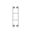 Aluprof Rolladen Weiß (ähnlich RAL9016) / 100cm Aluprof ALU Führungsschiene PPD79/ODS/S