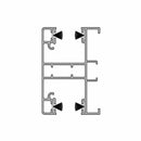 Aluprof Rolladen Weiß (ähnlich RAL9016) / 100cm Aluprof ALU Führungsschiene PPDA-P60/17