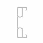 Aluprof Rolladen Weiß (ähnlich RAL9016) / 100cm Aluprof ALU Führungsschiene PPDSRS/A/56/P