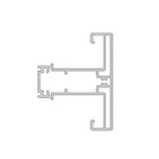 Aluprof Rolladen Weiß (ähnlich RAL9016) / 100cm Aluprof ALU Führungsschiene PPDSRS/A/56/T