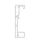 Aluprof Rolladen Weiß (ähnlich RAL9016) / 100cm Aluprof ALU Führungsschiene PPSRS/35/120/T