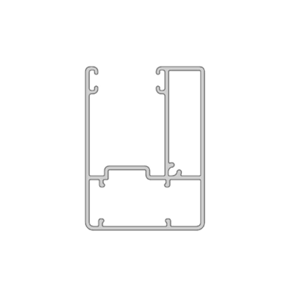 Aluprof Rolladen Weiß (ähnlich RAL9016) / 100cm Aluprof ALU Führungsschiene PPSRS/43/S