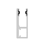 Aluprof Rolladen Weiß (ähnlich RAL9016) / 100cm Aluprof ALU Führungsschiene PPW80/G
