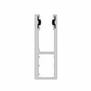 Aluprof Rolladen Weiß (ähnlich RAL9016) / 100cm Aluprof ALU Führungsschiene PPW90/G