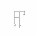 Aluprof Rolladen Weiß (ähnlich RAL9016) / 100cm Aluprof ALU Führungsschiene PPZSRS/P